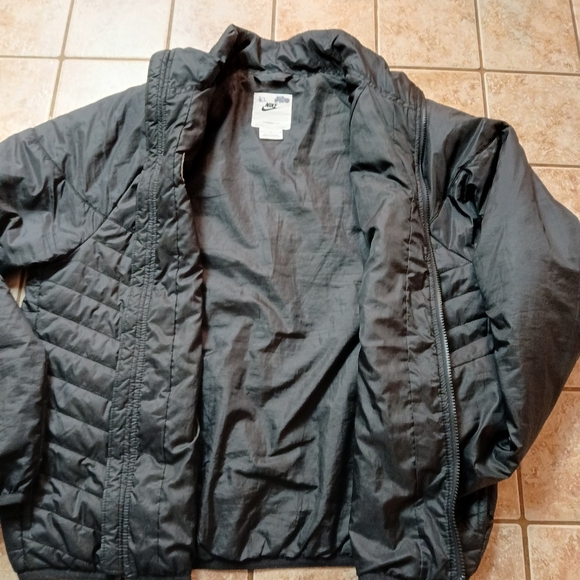 #0281 Mens Black Nike Therma-Fit Zip-Up Jacket Size Large - Picture 6 of 14